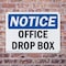Signmission Office Drop Box, 14 in W x Rectangle, Plastic OS-2PACK-NS-P-1014-L-16935 - alternate 3